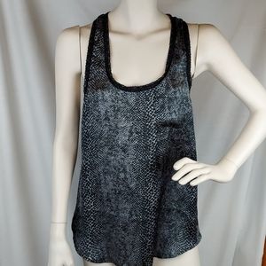 Ali & Kris Black Animal Print Racerback Tank Top